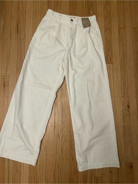 Madewell Off-White The Harlow Wide-Leg Jean